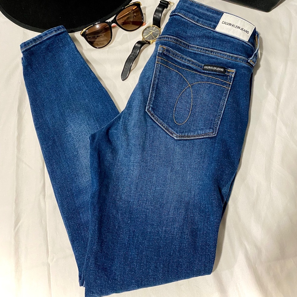 CK blue jeans